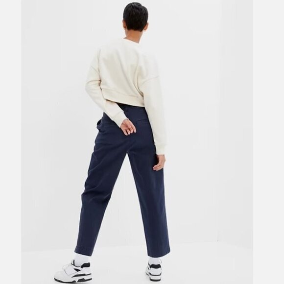 GAP 90's Straight Up Khakis with Washwell Size 6 Black Y2k Pants #815869 RT $70 - Picture 5 of 13